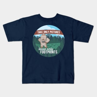 Leave Only Footprints Kids T-Shirt